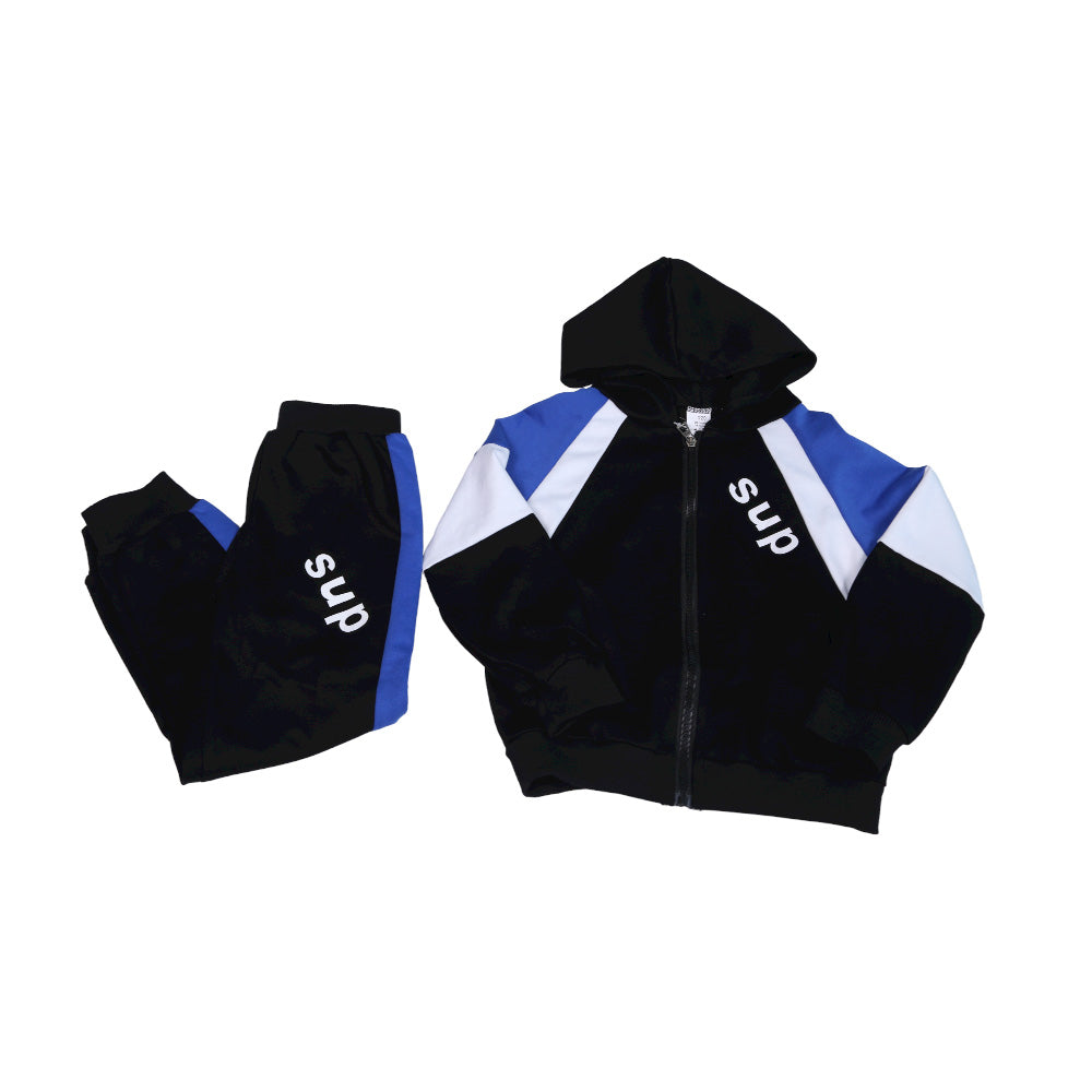 BOYS L/S 2PC TRACK SUIT HOODED IR WZ33 MW-21 4-5 YEAR Default Title - MamasJan KidsWear