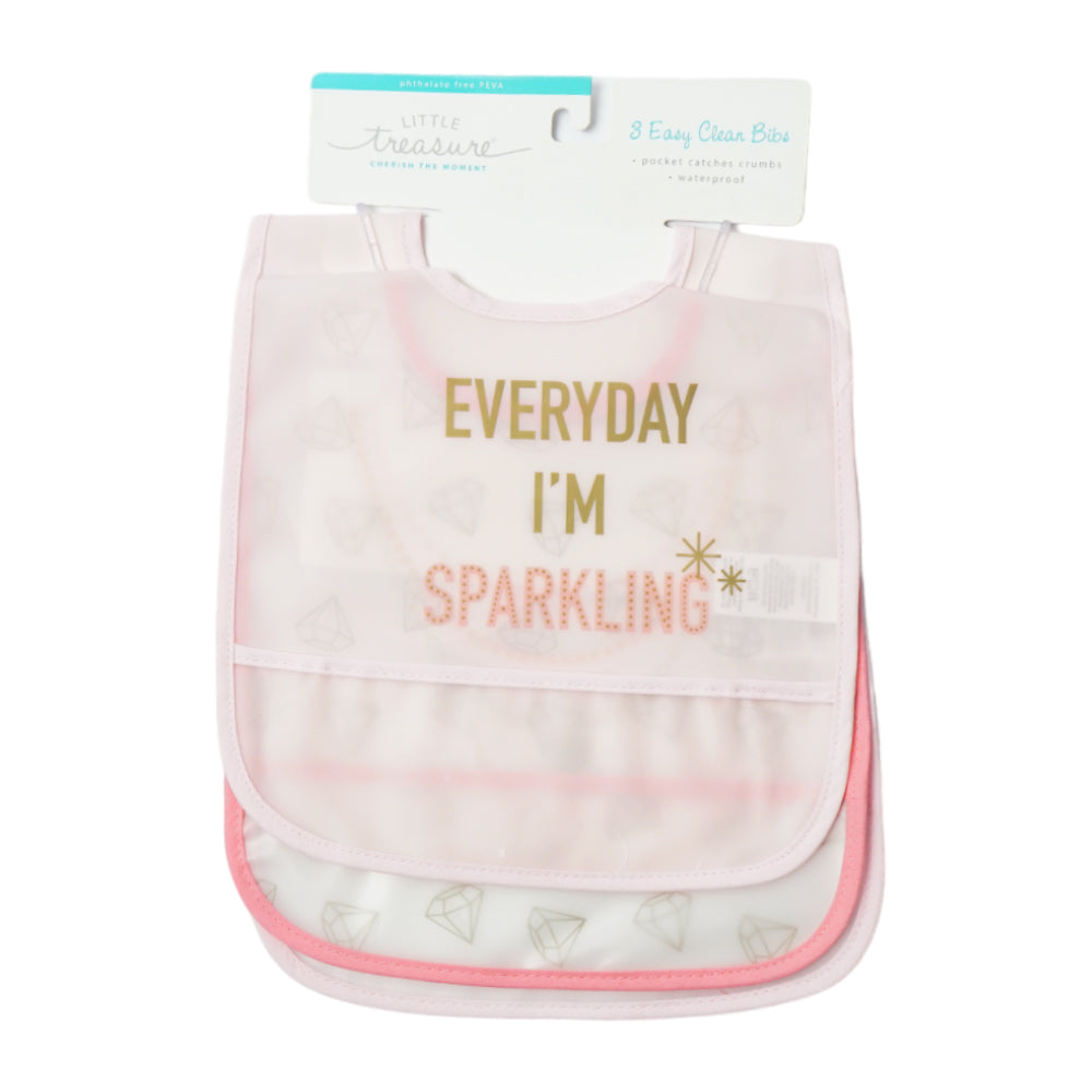 BABY PLASTIC BIB 3PC SET IR 75561CH MW-21 Default Title - MamasJan KidsWear