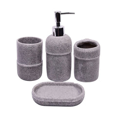 BATHROOM SET 4PC IR SMS-329 Default Title - MamasJan Decoration