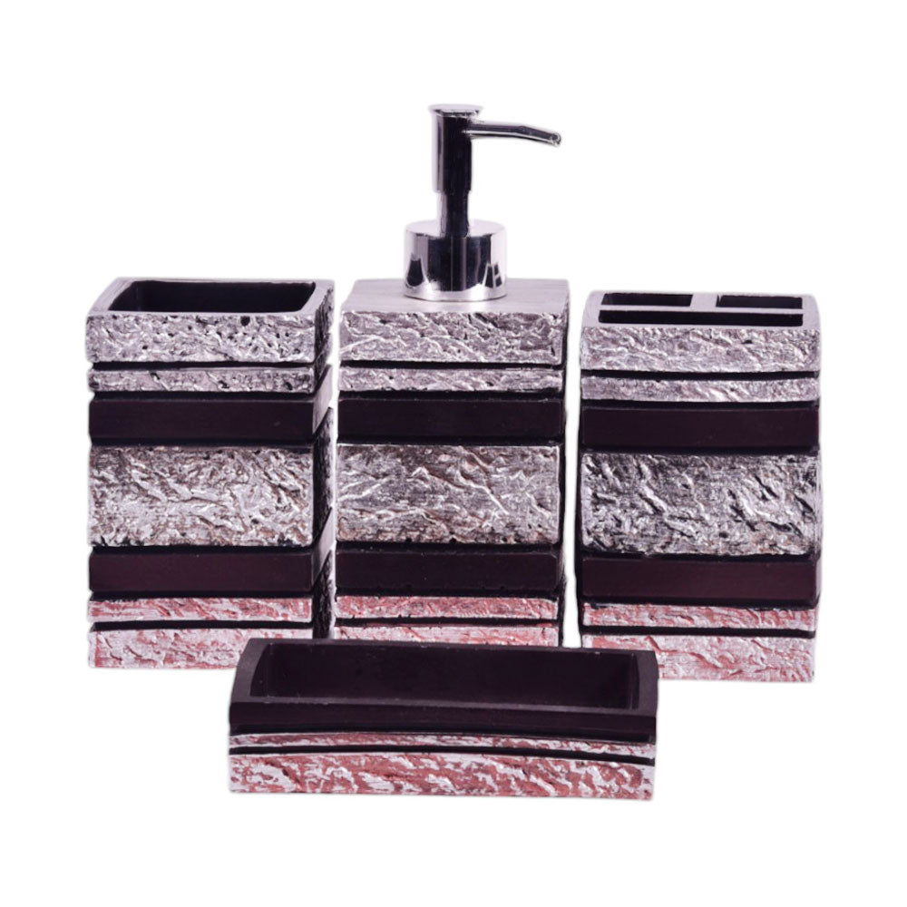 BATHROOM SET 4PC IR SMS-293 Default Title - MamasJan Decoration