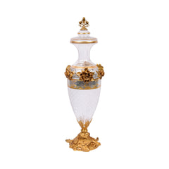 BOWL CANDY CRYSTAL BRASS IR E8-J2087-1 JSC10-20 Default Title - MamasJan Decoration