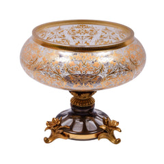 BOWL CRYSTAL BRASS IR E9-B3040-1 JSC03-D04-1 Default Title - MamasJan Decoration