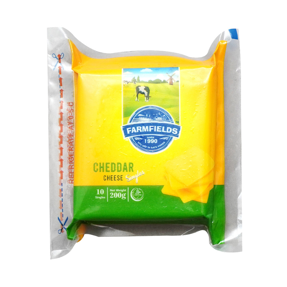 FF CHEDDAR CHEESE SLICES 200GM Default Title - MamasJan Grocery