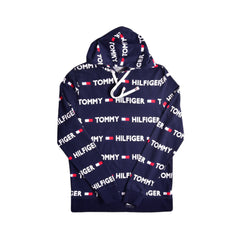 TH MEN L/S SIG HODDIE 09T4165 NVY L (IR) M - MamasJan mens wear