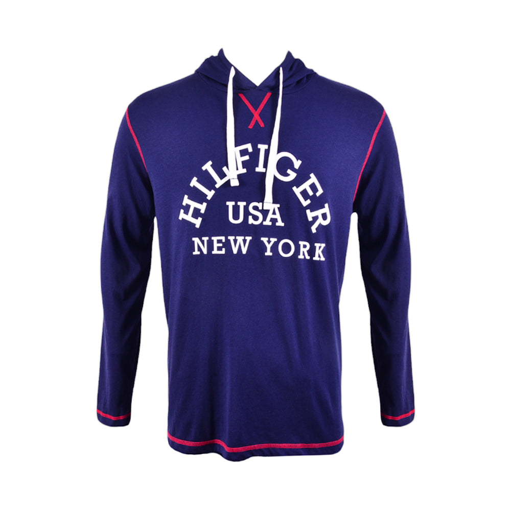 TH MEN L/S HODDIE 09T4091 NVY S (IR) S - MamasJan mens wear