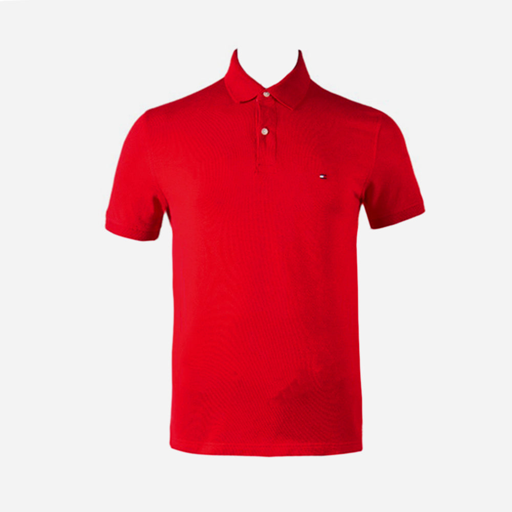 TH MEN S/S POLO 78J0043611 RED M (IR) XL - MamasJan mens wear