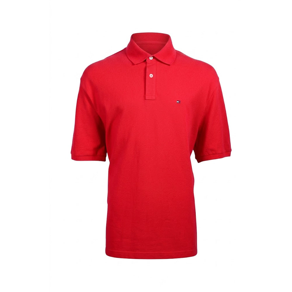 TH MEN S/S POLO 78J0043611 RED XL (IR) Default Title - MamasJan mens wear