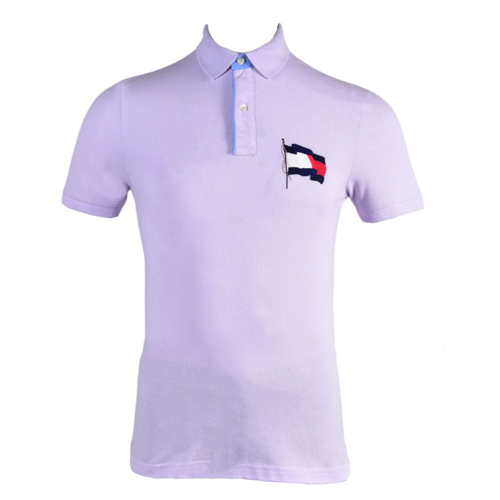 TH MEN S/S POLO 78J4777510 PURPLE L (IR) XL - MamasJan mens wear