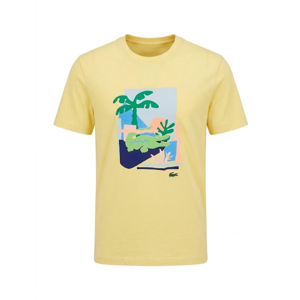 LAC MEN S/S R-N T-SHIRT TH2042 B0U BROOM YELLOW M Default Title - MamasJan mens wear