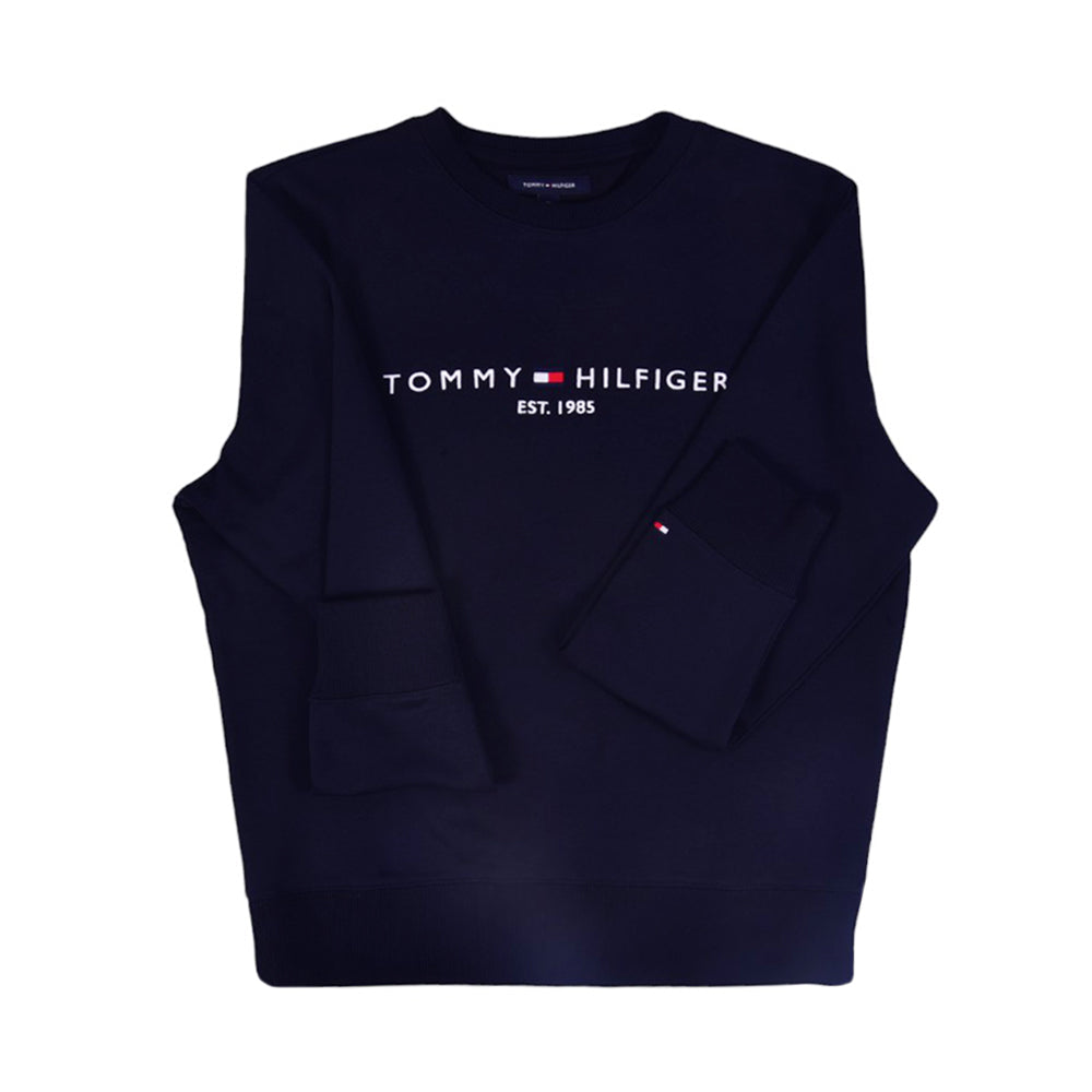 TH MEN L/S SWEAT SHIRT 78J6913-410 NVY L (IR) XL - MamasJan Mens wear sale