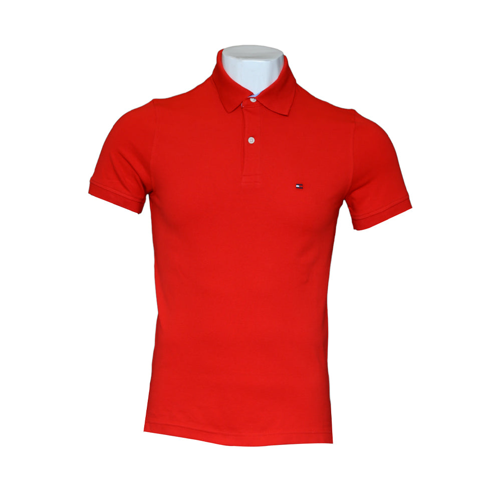 TH MEN S/S POLO 78J0043611 RED L (IR) M - MamasJan mens wear