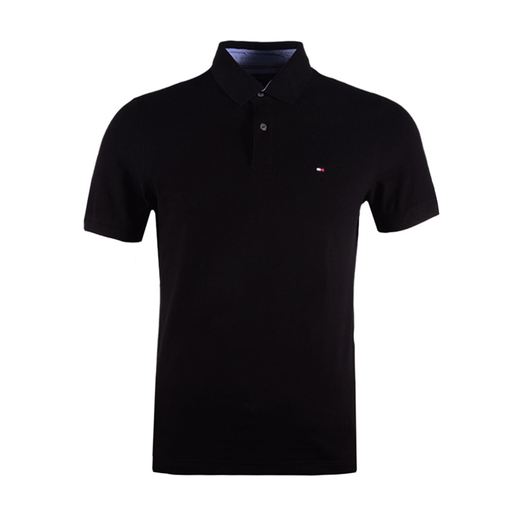 TH MEN S/S POLO 78J0043035 BLK L (IR) M - MamasJan mens wear