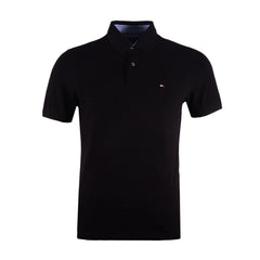 TH MEN S/S POLO 78J0043035 BLK L (IR) M - MamasJan mens wear