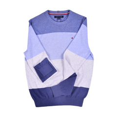 TH MEN L/S R-NECK SWEATER 78J690420 SKY L (IR) L - MamasJan mens wear