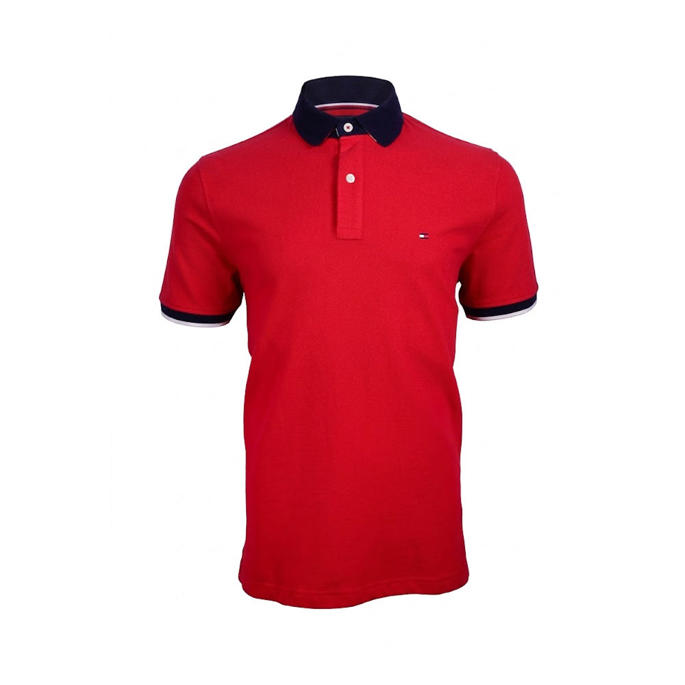 TH MEN S/S POLO 78A6535-946 RED M (IR) Default Title - MamasJan mens wear