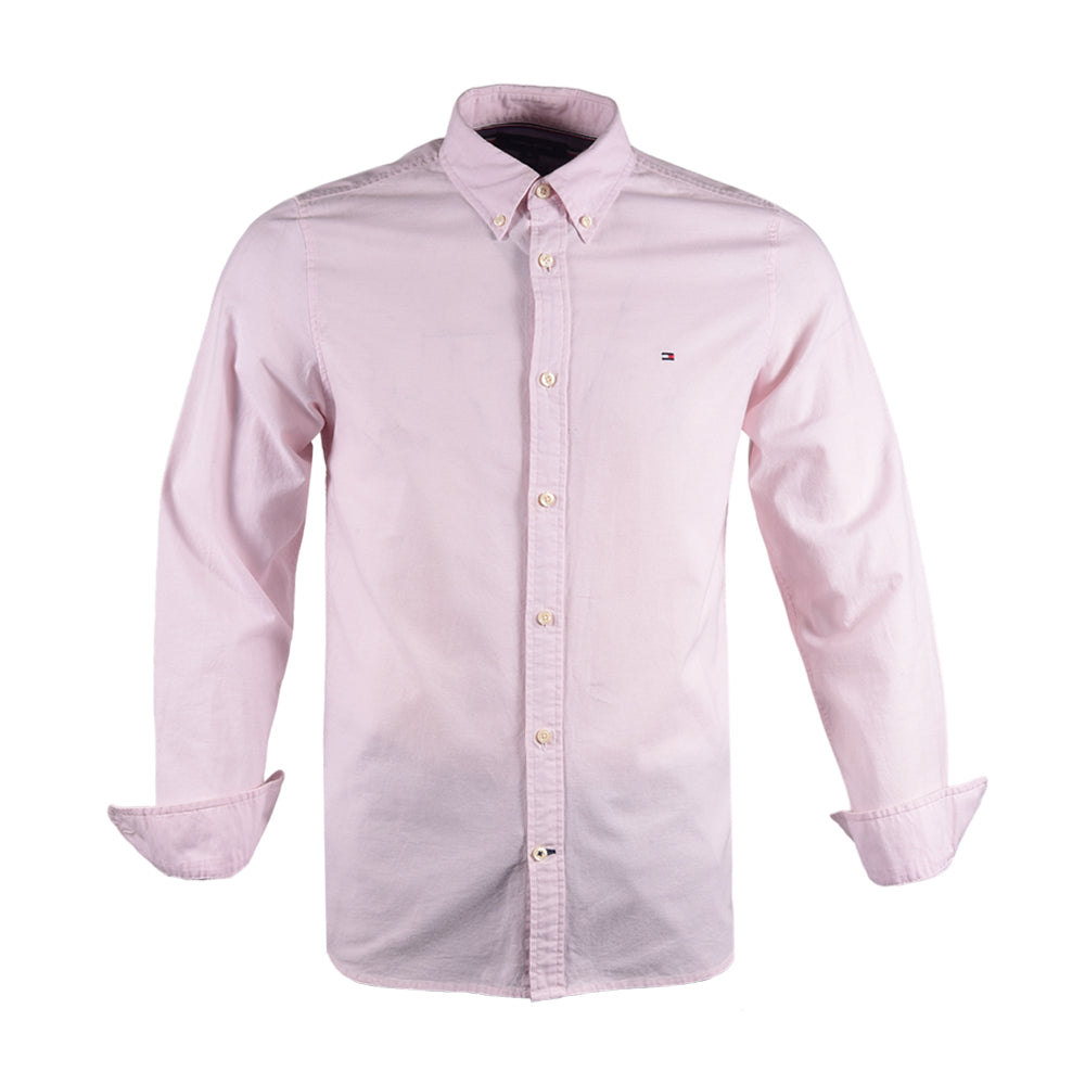 TH MEN L/S D-SHIRT 78J6791-690 PNK L (IR) XL - MamasJan mens wear