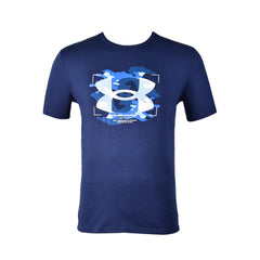 UA MEN S/S R-NECK T-SHIRT 1378769-408 R-BLU L (IR) L - MamasJan mens wear