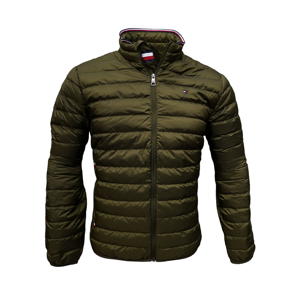 TH MEN L/S PUFFER JACKET 78J6192-701 GRN L (IR) XL - MamasJan mens wear