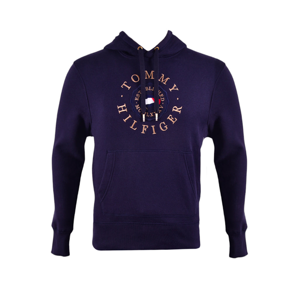 TH MEN L/S HOODIE 78J5052-410 NVY (XL) (IR) S - MamasJan Mens wear sale