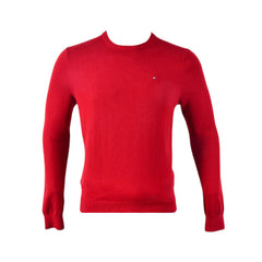 TH MEN L/S R-NECK SWEATER 78D9004-610 RED L (IR) S - MamasJan mens wear