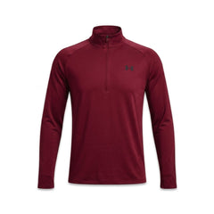 UA MEN L/S H-ZIPPER SHIRT 1328495 MHR L (IR) Default Title - MamasJan mens wear