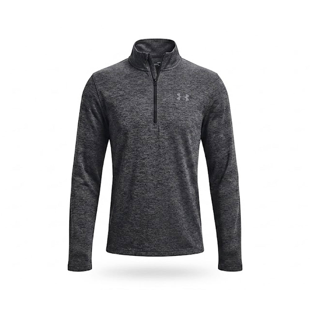 UA MEN L/S H-ZIPPER SHIRT 1328495 GRY M (IR) Default Title - MamasJan mens wear