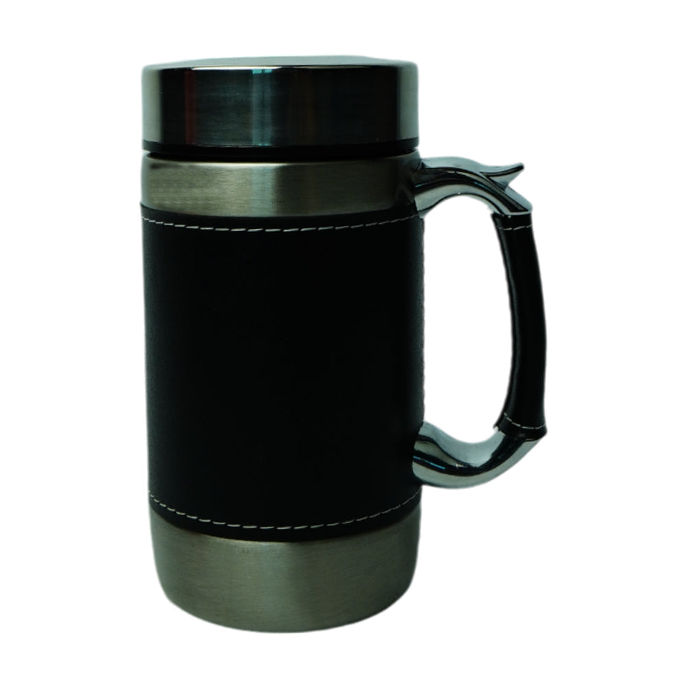 MUG TRAVLING LEATHER 450 ML 304 Default Title - MamasJan Crockery