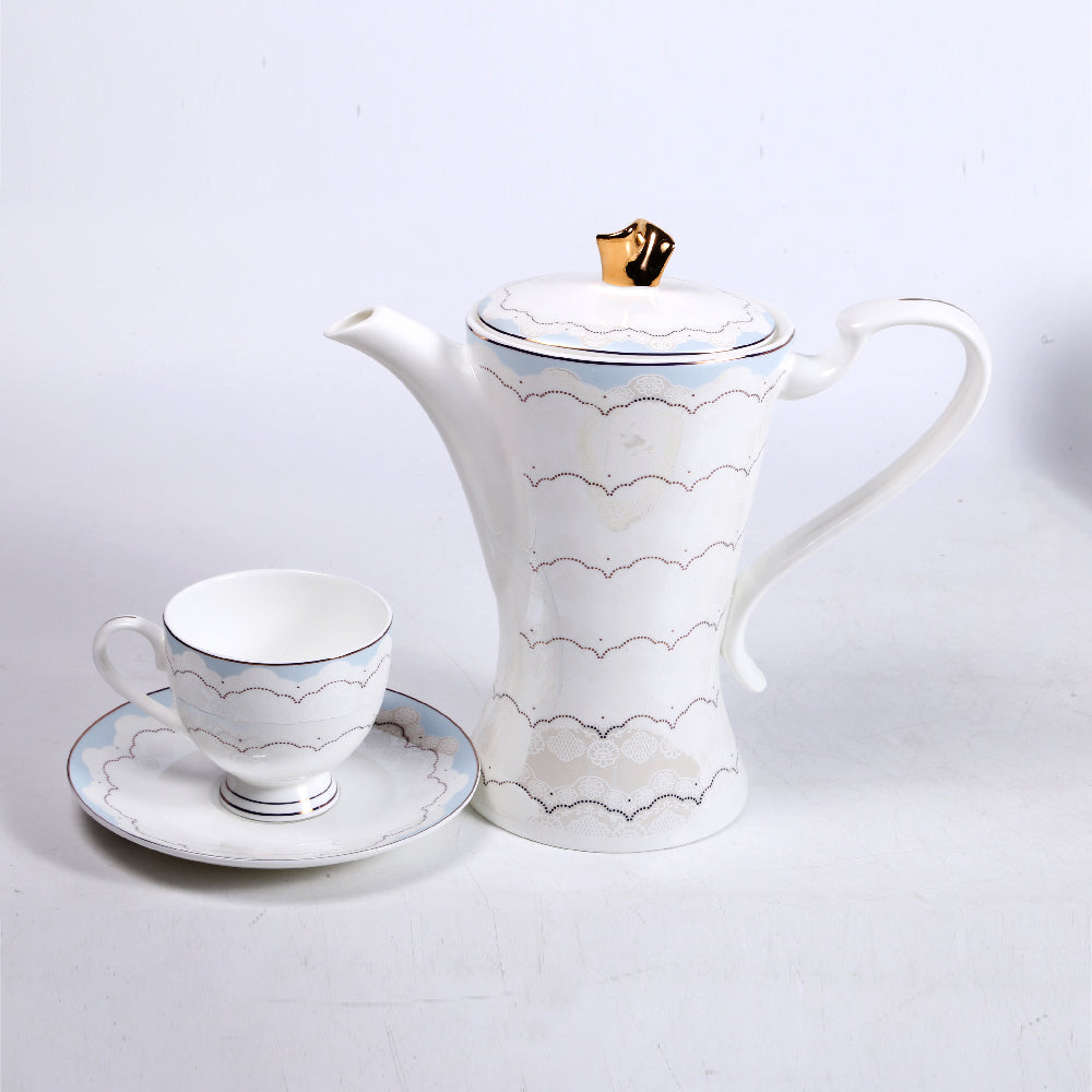DINNER SET BONE CHINA 61PC TFQ001KF Default Title - MamasJan Crockery