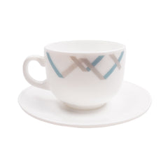 CUP & SAUCER ELEGANT MANAL E0059 YF17059 (Pack of 6) Default Title - MamasJan Crockery