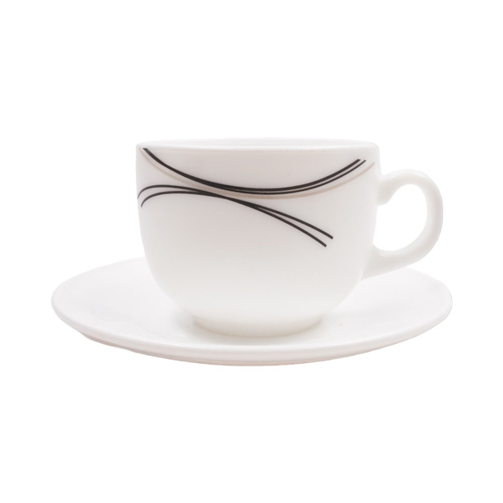 CUP & SAUCER ELEGANT MANAL E0059 YF16008 (Pack of 6) Default Title - MamasJan Crockery