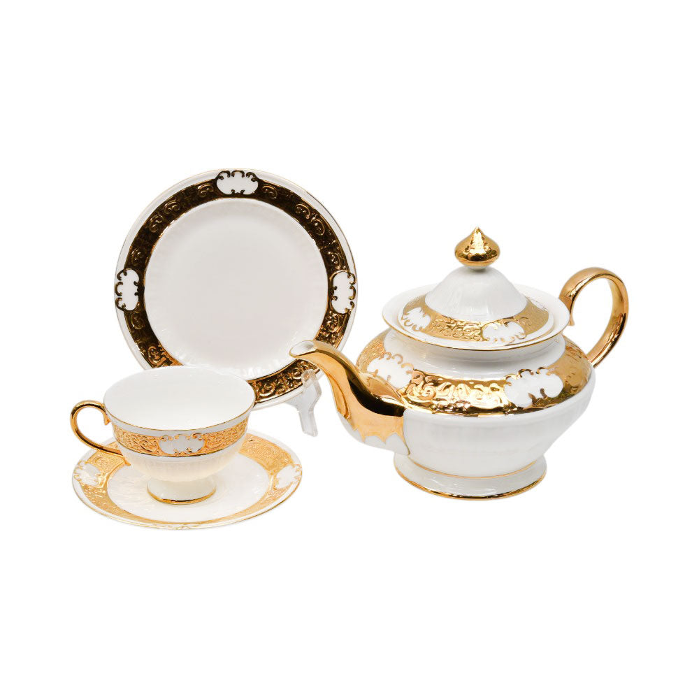 TEA SET ROYAL BISTRO 24 PCS J1815-12J Default Title - MamasJan Crockery