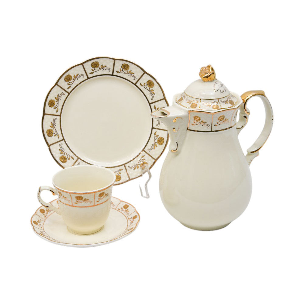 TEA SET ROYAL BISTRO 24 PCS J1817-19H Default Title - MamasJan Crockery