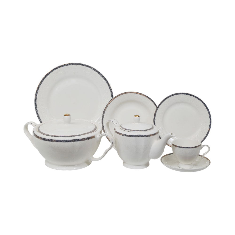 DINNER SET BONE CHINA 61PC LP005 APK Default Title - MamasJan Crockery