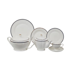 DINNER SET BONE CHINA 61PC LP005 APK Default Title - MamasJan Crockery