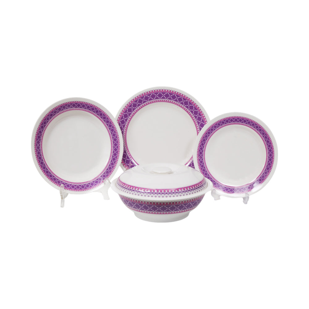 DINNER SET 51PC MELAMINE ROUND DARMAAN Default Title - MamasJan Crockery