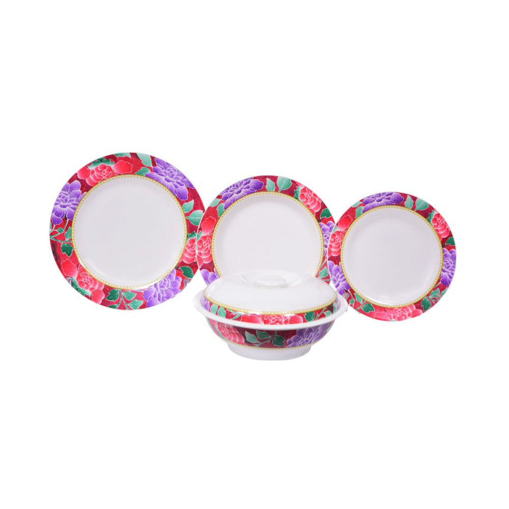 DINNER SET 51PC MELAMINE ROUND BATIC Default Title - MamasJan Crockery