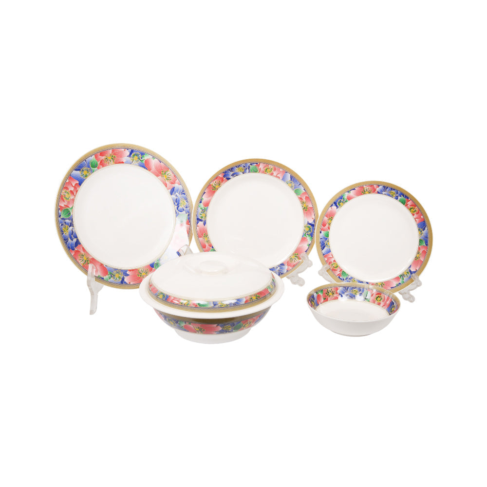 DINNER SET 51PC MELAMINE ROUND SIAM Default Title - MamasJan Crockery