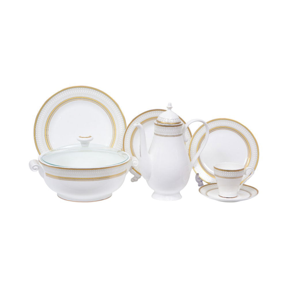 DINNER SET JOHNWOOD 87PC A21F04G Default Title - MamasJan Crockery