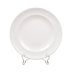 PLATE DINNER MELAMINE EMBOSSED PEARL WHITE Default Title - MamasJan Crockery