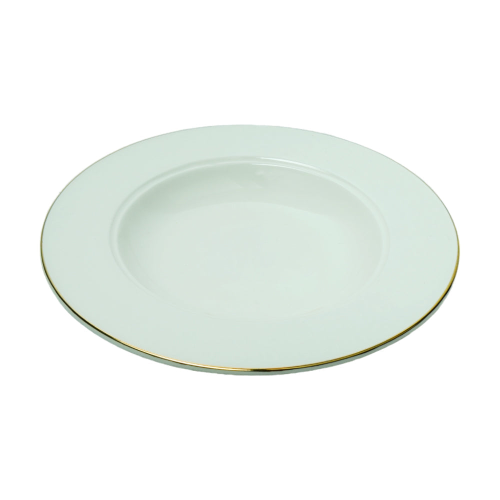 PLATE DEEP 8INCH IR CIRCLE EMBOSSED Default Title - MamasJan Crockery