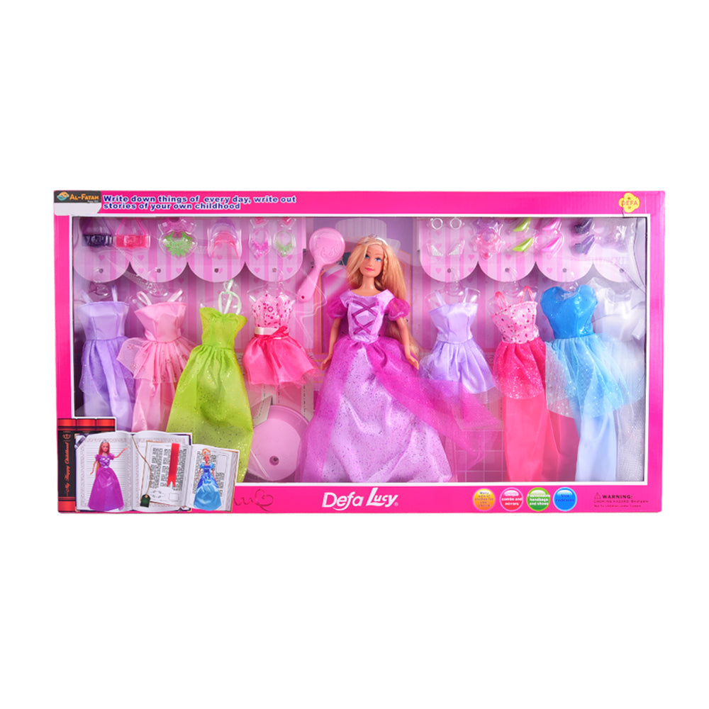 8266 DEFA LUCY DOLL WITH DRESSES (3+ YEAR) H.B Default Title - MamasJan Toys