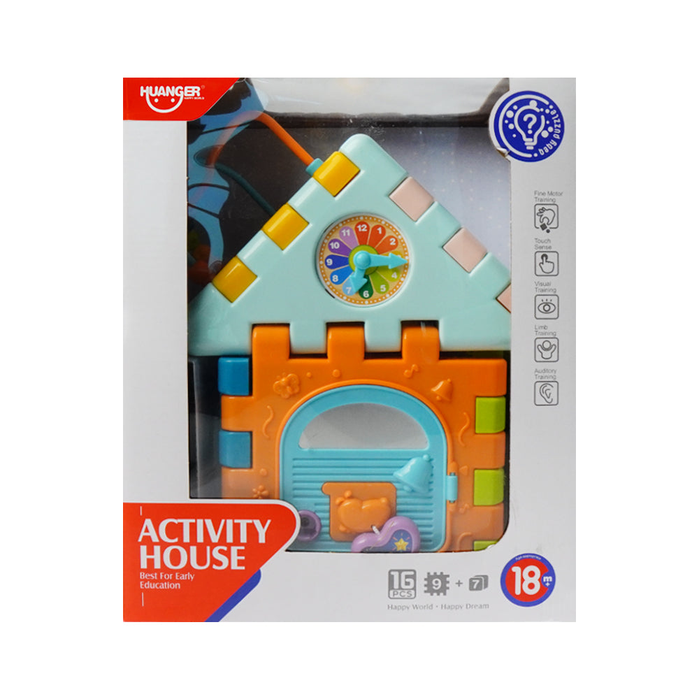 HE0528 HUANGER ACTIVITY HOUSE 18M IR Default Title - MamasJan Toys