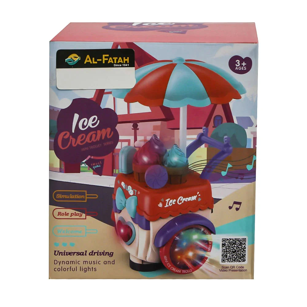 Zr167 Ice Cream Cart B/O Ir (3+ Year) Default Title - MamasJan Toys