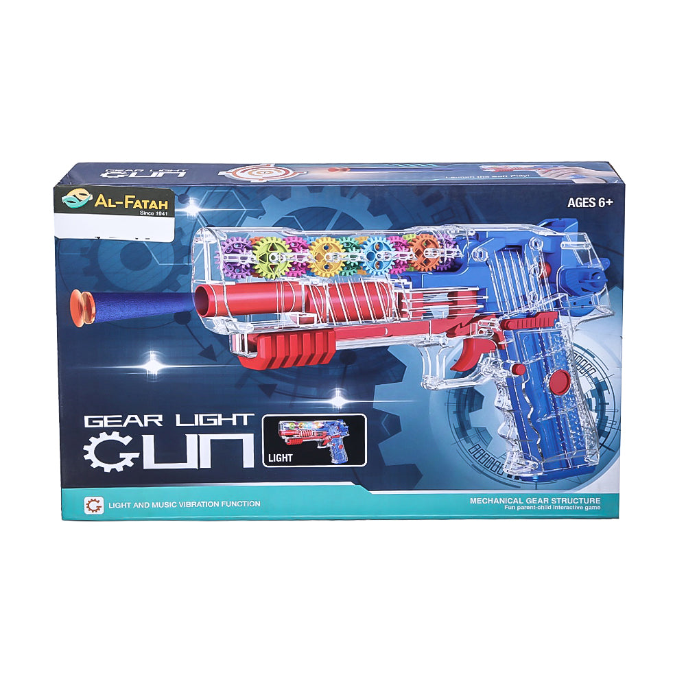 Jd133-50A Gear Light Transparent Gun (6+ Year) Z.B Default Title - MamasJan Toys