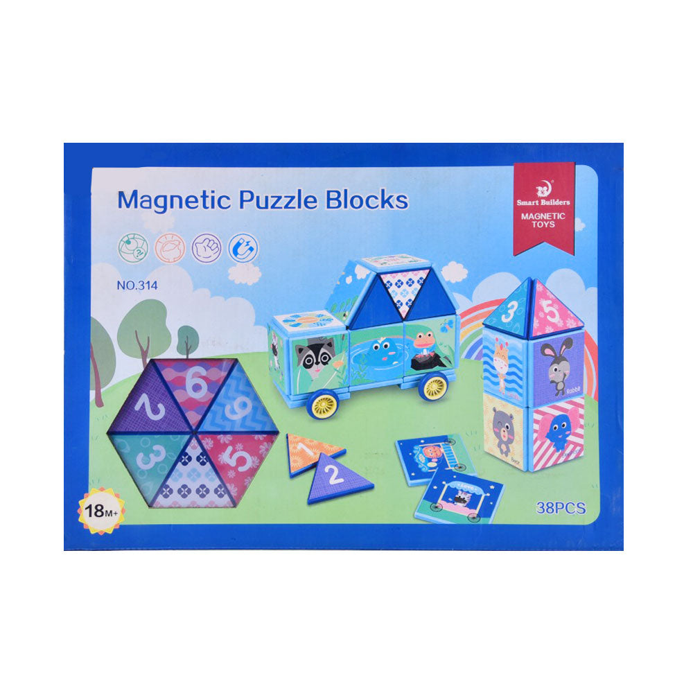 314 MAGNETIC PUZZLE BLOCK IR (3+ YEAR) Default Title - MamasJan Toys