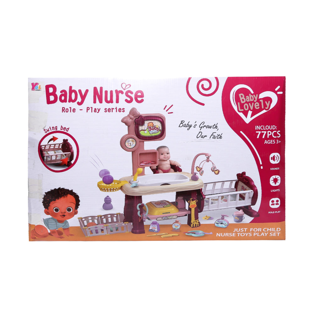 Hl-12 Baby Nurse Set 77Pc Ir (3+ Year) Default Title - MamasJan Toys