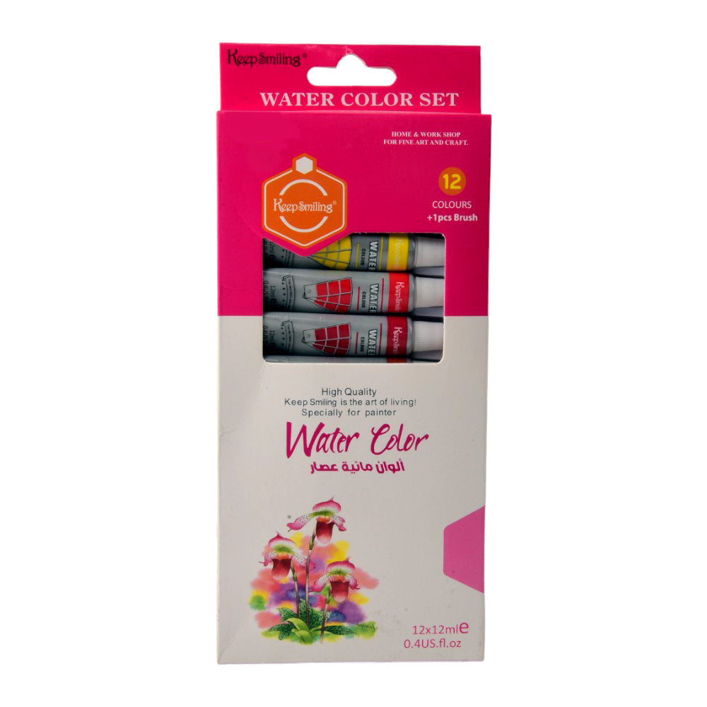 006 KEEP SMILING 12 WATER COLOR SET (3+ YEAR) Z.B Default Title - MamasJan Toys