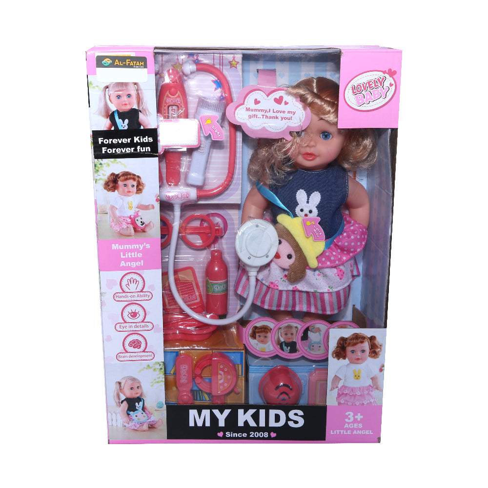 8121-01 LOVELY BABY DOCTOR DOLL SET D Default Title - MamasJan Toys