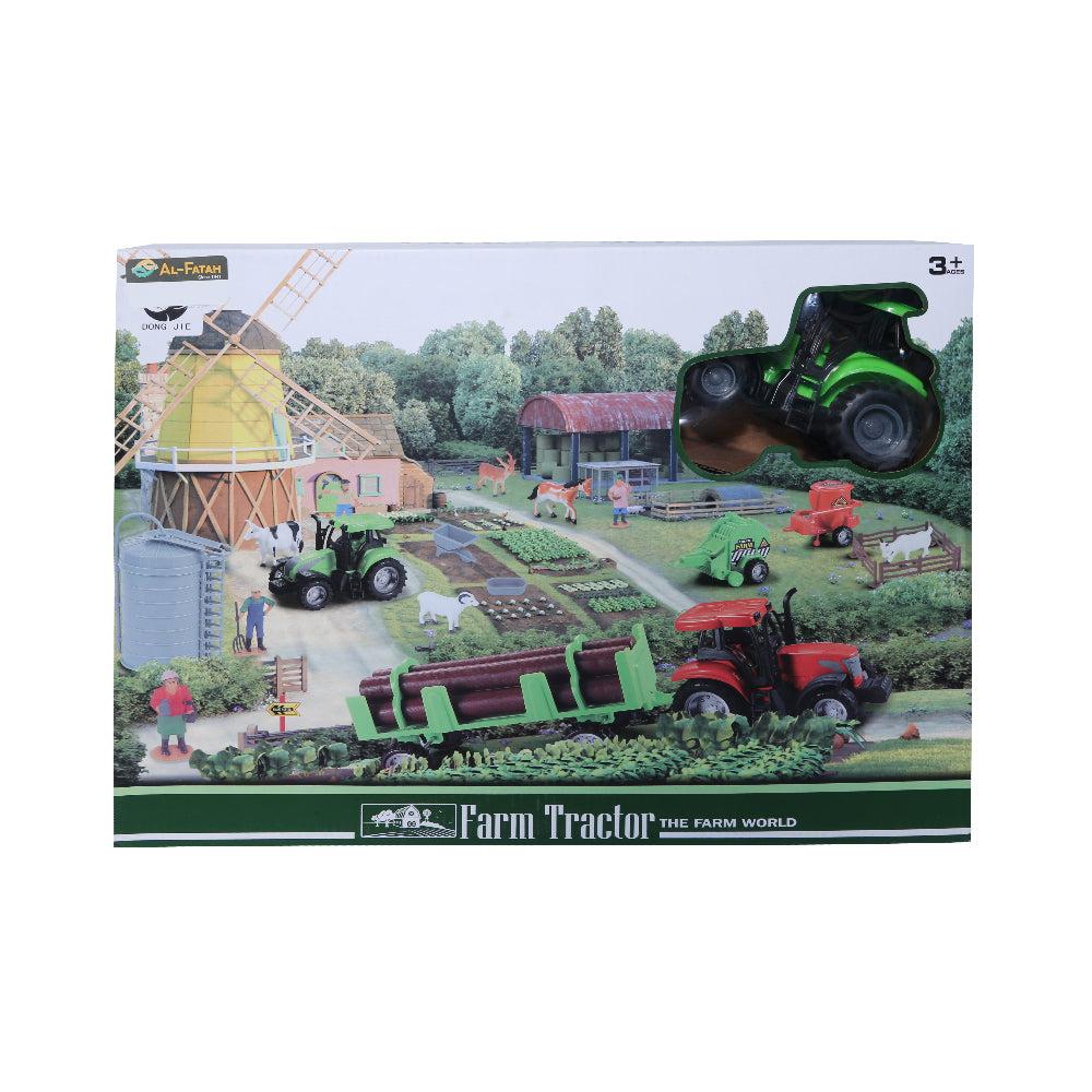 1807-1 FARM WORLD TRACTOR SET H.D Default Title - MamasJan Toys