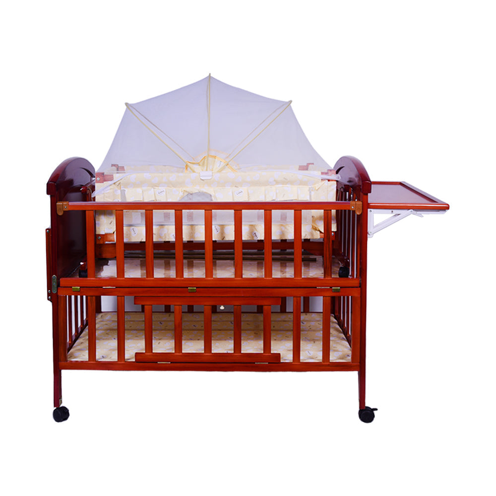 BABY WOODEN COT 612 BBZ Default Title - MamasJan Toys
